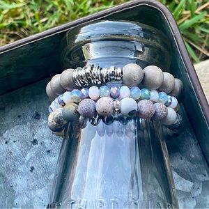 Manifest Boutique Earth Bracelets Map Jasper Set